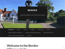 Tablet Screenshot of berden.org.uk